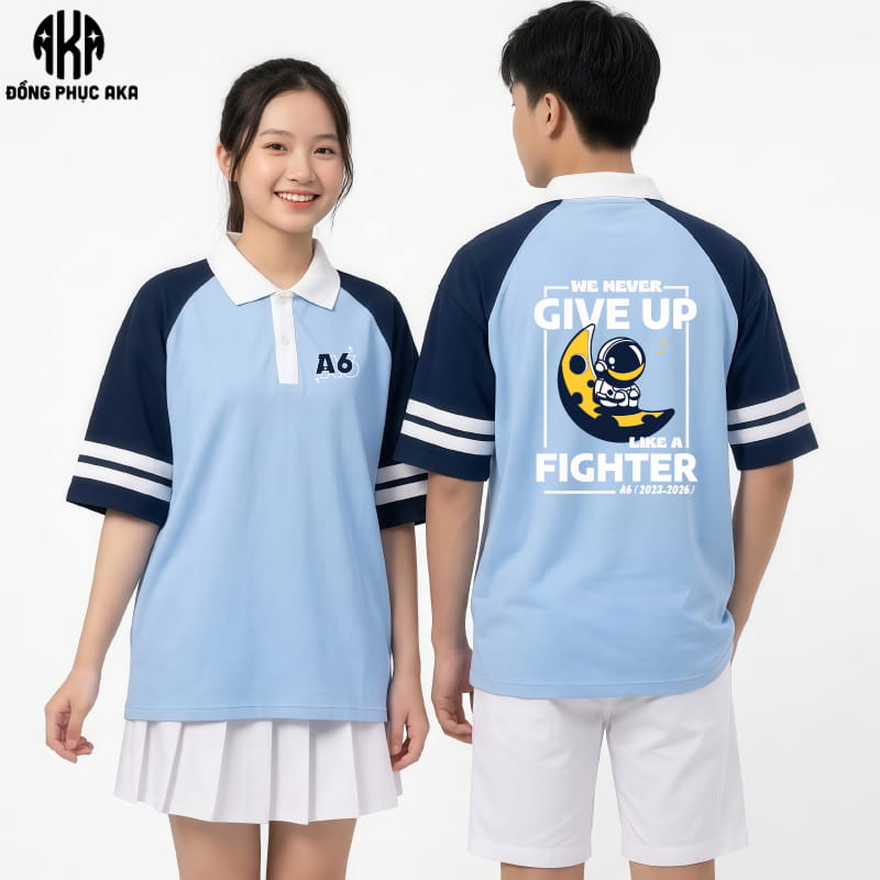 Áo Lớp Màu Xanh Thiên Thanh - 1