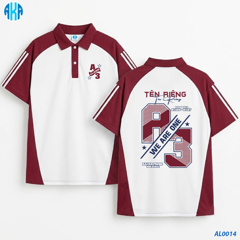 Mẫu Áo Lớp Có Cổ Màu Trắng - 1