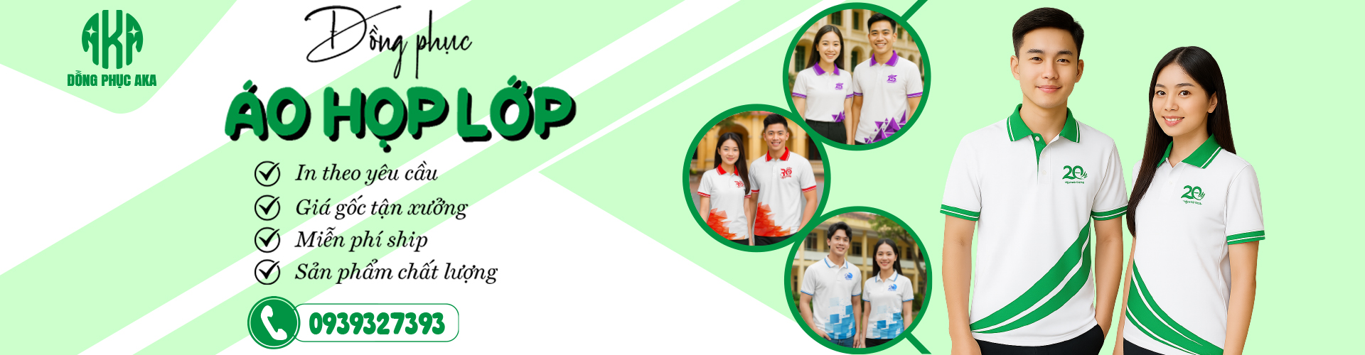 Banner Áo Đồng Phục Họp Lớp