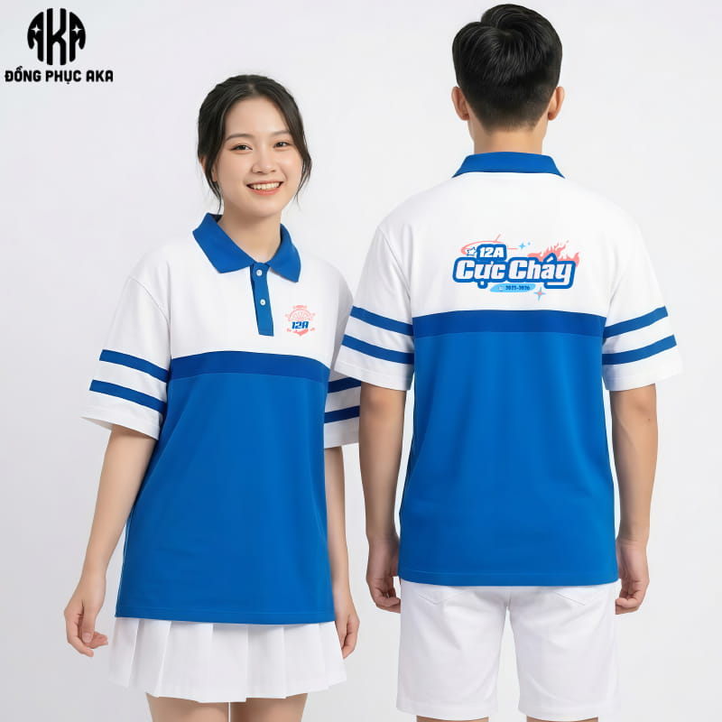 Áo Đồng Phục Lớp Màu Xanh Dương