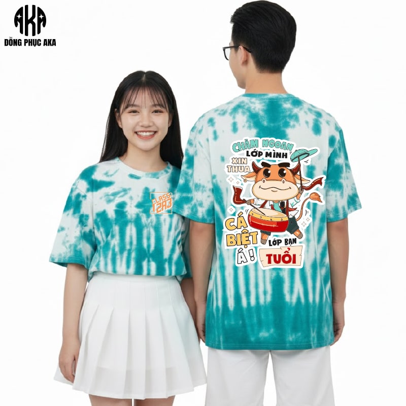 áo lớp màu xanh cổ vịt, áo lớp, áo đồng phục lớp, áo phông lớp, mẫu áo lớp đẹp, áo lớp đẹp, áo lớp đẹp nhất, mẫu áo lớp đẹp nhất, áo lớp loang màu, áo lớp 3D