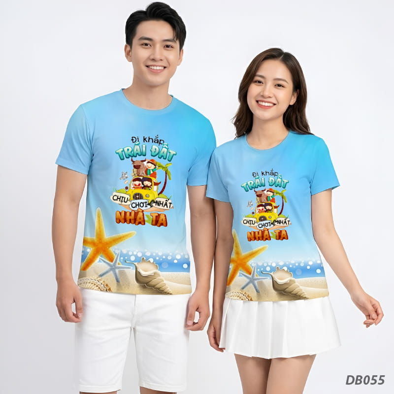 Mẫu Áo Thun Đồng Phục Đi Biển